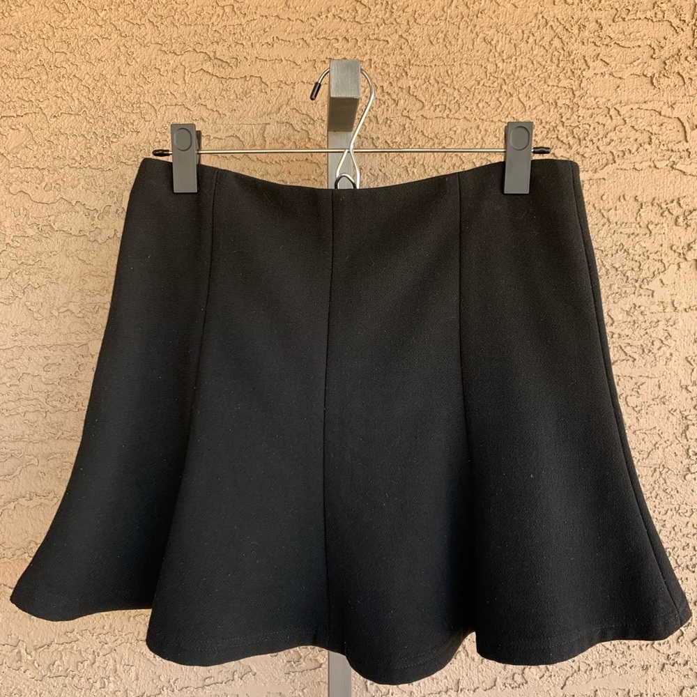 ZARA WOMAN Black Skater Skirt